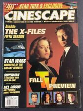 1997 OCTOBER CINESCAPE MAGAZINE STAR TREK X-FILES STAR WARS SUPERMAN FREE S&H picture