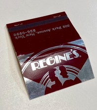 Rare Regine’s Night Club New York 1970s Vintage WIDE Matchbook Full Unstruck picture