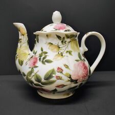 KENT POTTERY Teapot Ashley Grace Collection Victorian Style Pink Yellow Roses picture