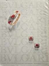 1978 Bvlgari Rings Earrings Vintage Jewelry Ad picture