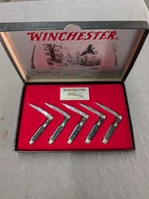 Winchester 37 Red Letter 5 Knife Set 1988 Limited Edition 0555 Of 2000 USA  MADE picture