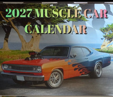 2027 MUSCLE CARS / CLASSICS WALL CALENDAR / picture