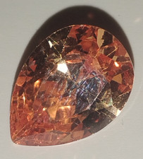 Large pear cut gemstone yellow Padparadscha sapphire unknown picture