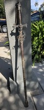1898 Antique Knights of Pythias Sword Scabbard J W LITCHFIELD Named Etched FCB picture