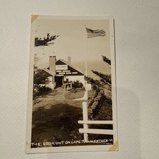 Vintage Real Photo Postcard Rppc Cape Foulweather Lookout Depoe Bay Oregon picture