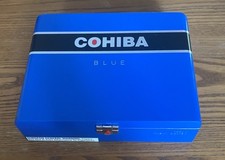 Cohiba Blue Toro Empty Wooden Cigar Box Used Great Condition picture