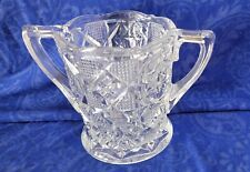 Heritage by Fostoria Vintage Collectable Elegant Pressed Glass Open Sugar Bowl picture