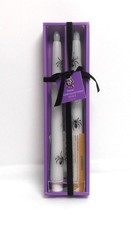 Silverstro Halloween Flameless LED Taper Candles Remote White with Black Spiders picture