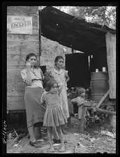 Photo:San German Puerto Rico 1942 Farm Laborers Family in the Hills picture