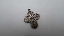 Vintage Silverplate Religious Christian Medal 2.7cm picture
