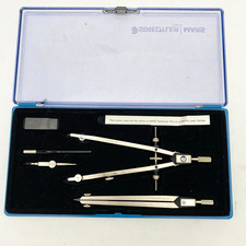 Staedtler Mars Superbow Drafting Drawing Instrument Set 553 44 A6 Germany picture