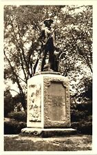 Real Photo RPPC Postcard Minute Man Statue Concord Mass. Unposted picture