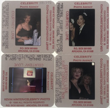 4 VTG 1996 Courtney Love Looking Lovely Color Photo Transparency Slides Cobain picture