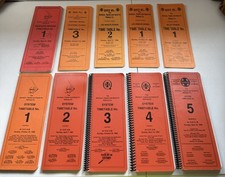 Vintage 1985-1995 Santa Fe (ATSF) Railway employee timetable lot  picture