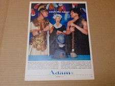 1957 ADAM MEN'S HAT Costume Party  vintage art print ad  picture
