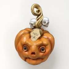 Viral Hallow's Eve Mitch McConnell Bug Eyes Pumpkin Face Halloween Decor picture