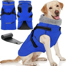 Doglay 2 in1 Dog Coat Harness Built-in Fleece Winter Jacket 3XL picture