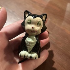ANTIQUE VINTAGE 1940 WALT DISNEY FIGARO THE CAT BISQUE FIGURINE MADE IN JAPAN picture