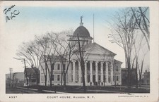 Court House Hudson New York NY Eagle Shield Cancel Humphreysville 1905 Postcard picture