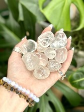 Clear Quartz Tumbled Crystal Stones, 1/2 inch to 2 inch, Grade AAA picture