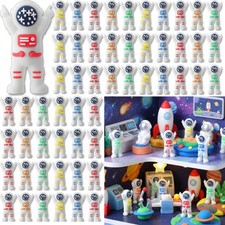 Sonwyoung 100 Pcs Mini Astronaut Figurines For Kid Spaceman Toy, Multicolor picture