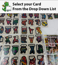 1974-1975 Marvel Super Heroes Sticker Collection-Your Choice 40 Stickers-9 Cards picture