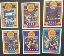 6 NEW Disneyland ANNIVERSARY/100 MILLION Collectors 40 Years of Adventure Cards picture