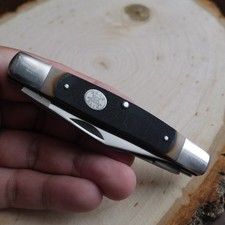 4” Stockman Knife Classic Folding Pocket Knife 3 Blades Sharp Delrin Handle Edc picture