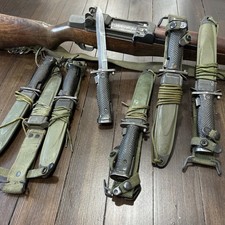 Post-WWII Korean War M5A1 M1 Garand Bayonet & USGI M8A1 Scabbard USGI IMPERIAL picture
