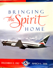 Delta Airlines Poster Bringing the Spirit Home  Boeing 767 1982-2006 16x18 picture