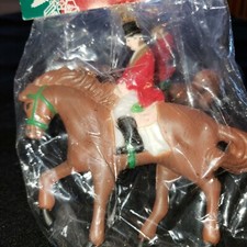 VTG Hanford's Christmas Mornin' Rider Jumper Horse Set of Two Retro Equestrian picture
