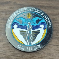USAF AFRL 711th Human Performance Wing Air Space Biosciences Division Coin picture