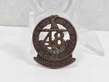Antique WWI Canadian Expeditionary Force 15th Battalion 48th Highlanders Badge picture