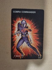 G.I. JOE COBRA COMMANDER 1982 ROOKIE CARD HASBRO CARD GAME Action Figure Card picture