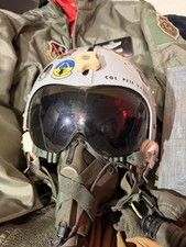 F-15 Eagle Helmet Worn by A Hero. CMDR of 405th TFW. Flew 191 Combat Missions picture