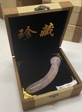 Natural and Genuine Amethyst Quartz Massage Wand Pelvic Floor Yoni Wand GIFTBOX picture