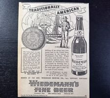 1942 Wiedemann Brewing Co Beer War Bonds Taxes Newspaper Ad WWII WW2 Newport KY picture