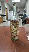 Vintage St Anthony Devotional Bottle Shrine Lamp Folk Art Whimsey Nativity 13