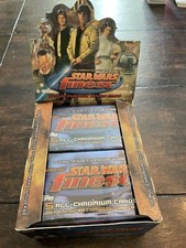 (1) Sealed Pack 1996 Topps Star Wars Finest Series 1 Chromium From Sealed Box picture
