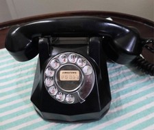 Antique Automatic Electric Monophone Telephone & Receiver Bakelite Rotary As-is picture