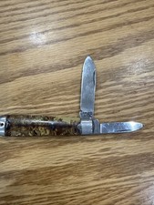 Vintage Imperial IK CO. U.S.A. 2-Blade Pocket Knife Marbled Celluloid Jack 1940+ picture