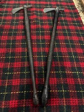CUSTOM PAIR OF HAND-CRAFTED  TOMAHAWK W/ EXOTIC WOOD HANDLES & CARRIER SALE picture