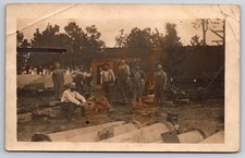 Southern Railroad Train Car Occupational Waycross Georgia 1909 Real Photo RPPC picture