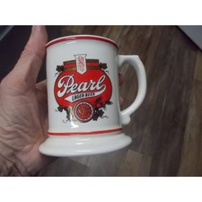 Vintage 1985 Pearl Lager Beer Tankard Mug Great American Breweries Franklin Mint picture