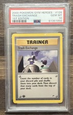 2000 POKEMON GYM HEROES 1ST EDITION #126 TRASH EXCHANGE PSA 10 picture