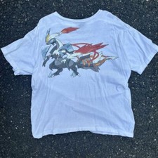 00S White Kyurem T-Shirt Pokemon Anime Game 90S Men M Vintage JPN Anime Limited picture