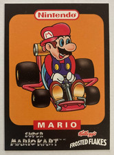 Kelloggs Frosted Flakes 1993 Super Mario Kart Tony's Tips Mario Card SNES picture