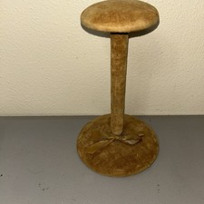 Vintage Velvet Hat Wig Display Stand 8.5” picture
