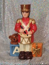 Cast Iron Tin Soldier Door Stop Original Paint Vintage 9