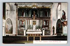 Santa Barbara CA-California, The Altar, Mission, Antique Vintage c1912 Postcard picture